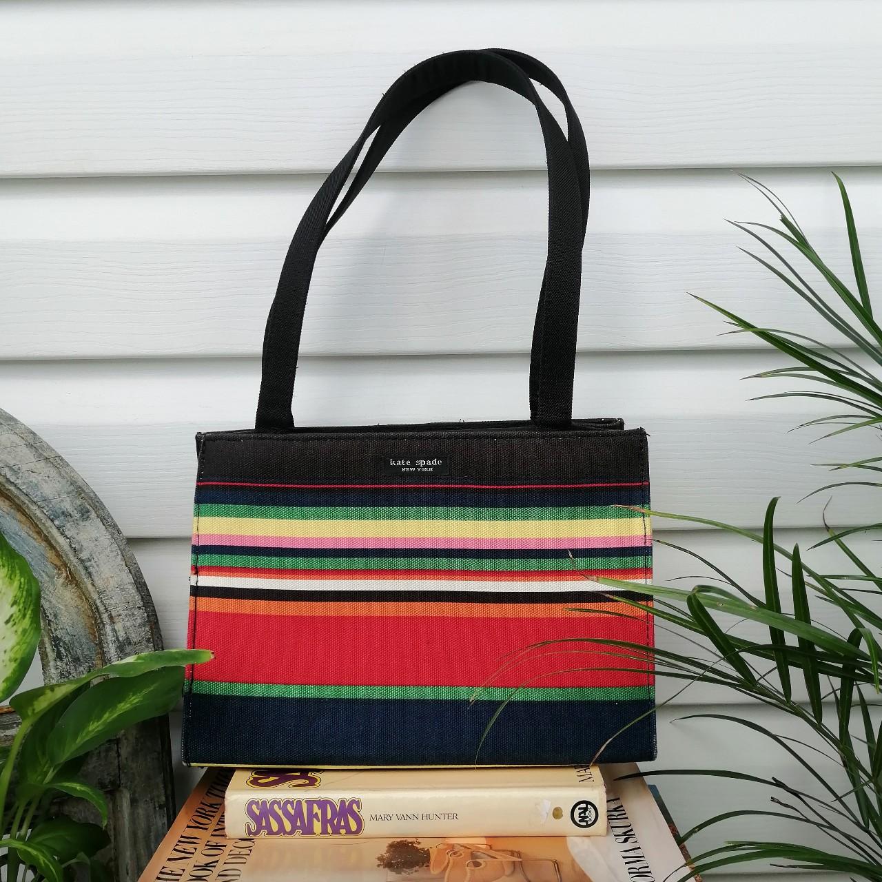 kate spade multicolor striped handbag