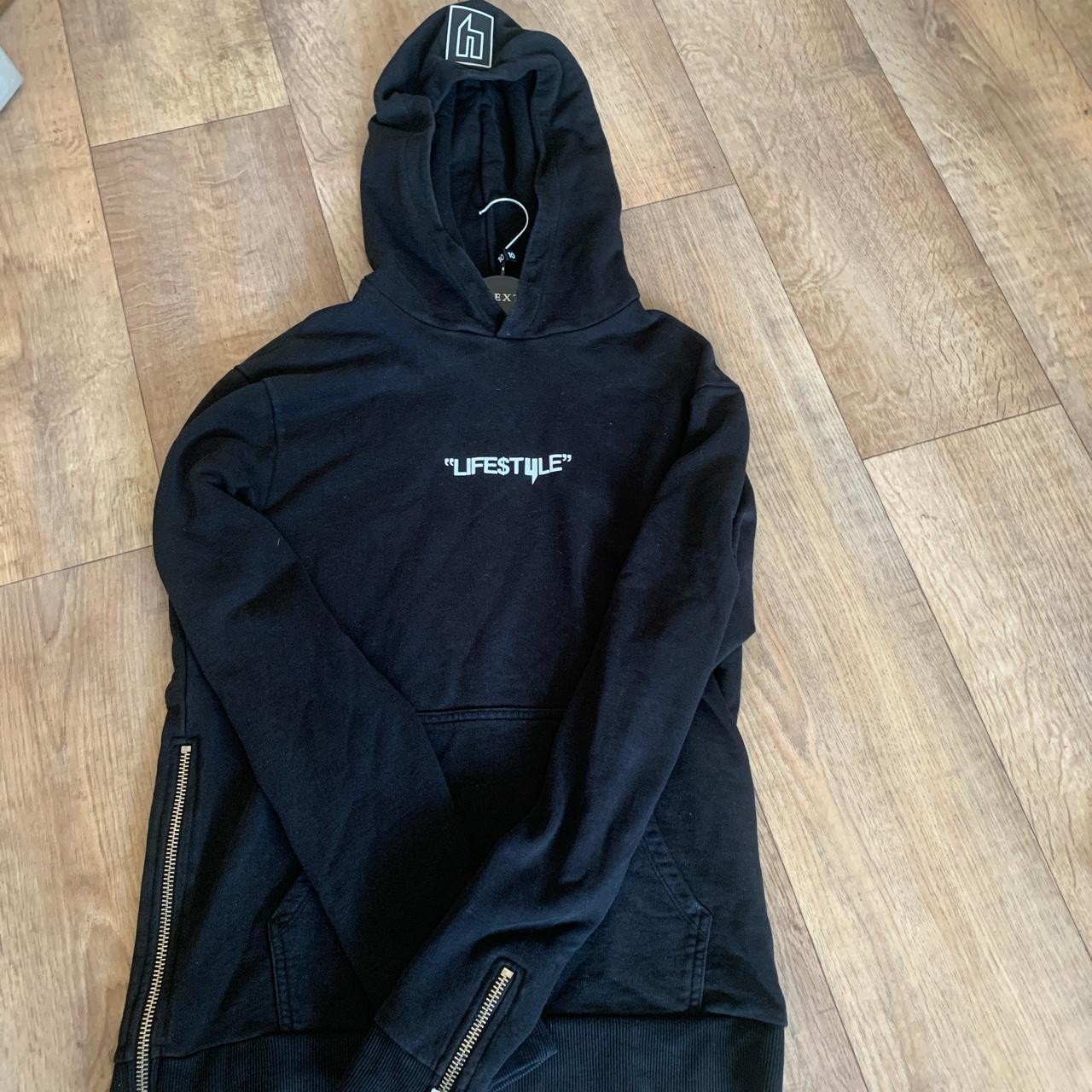 Nike black and white hoodie mens Clearance