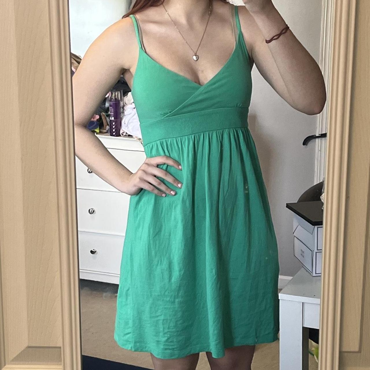 green y2k wrap tank dress! •perfect for ...