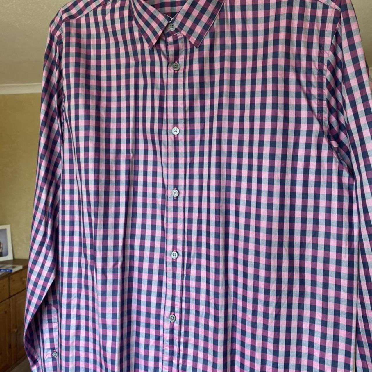 ted-baker-mens-long-sleeve-check-shirt-pink-purple-depop