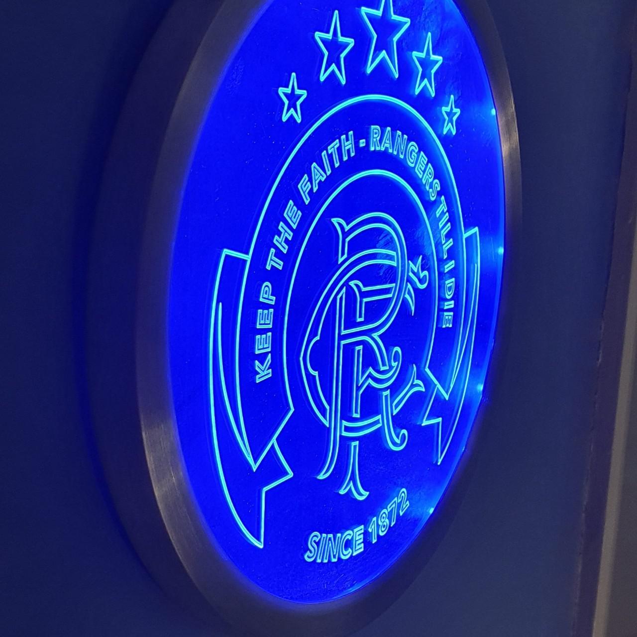 glasgow rangers neon light