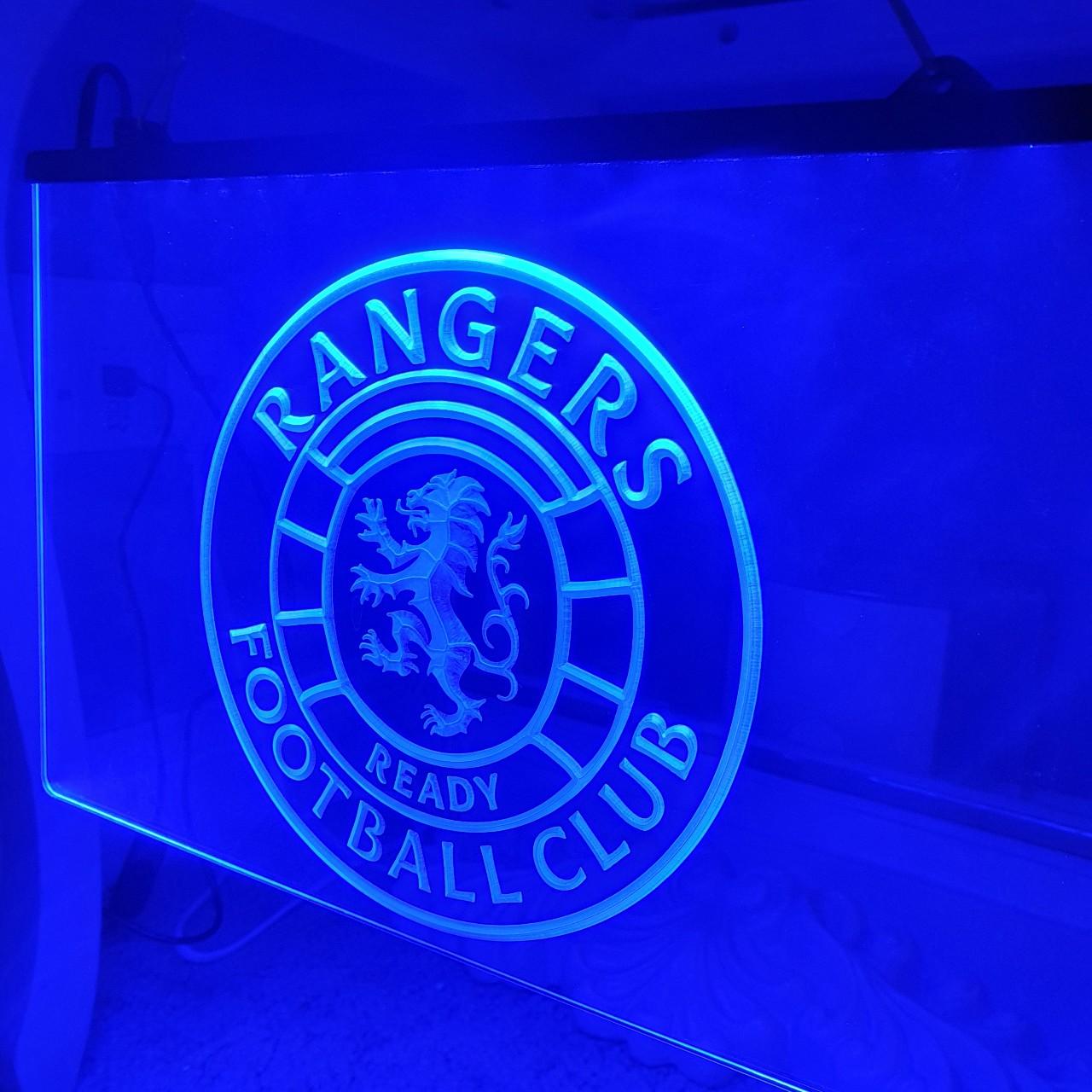 glasgow rangers neon light