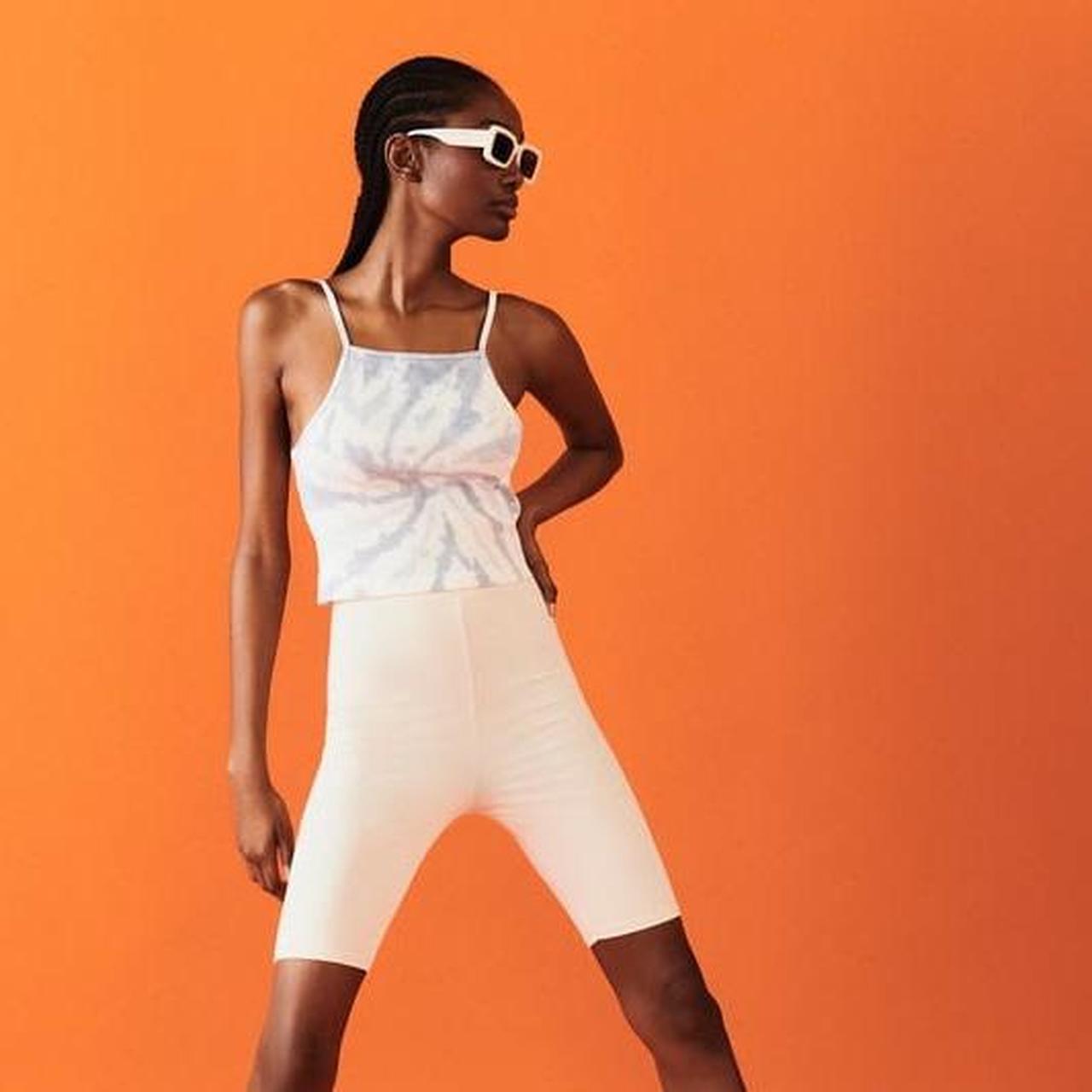 zara blue tiedye crop top size S brand new... Depop