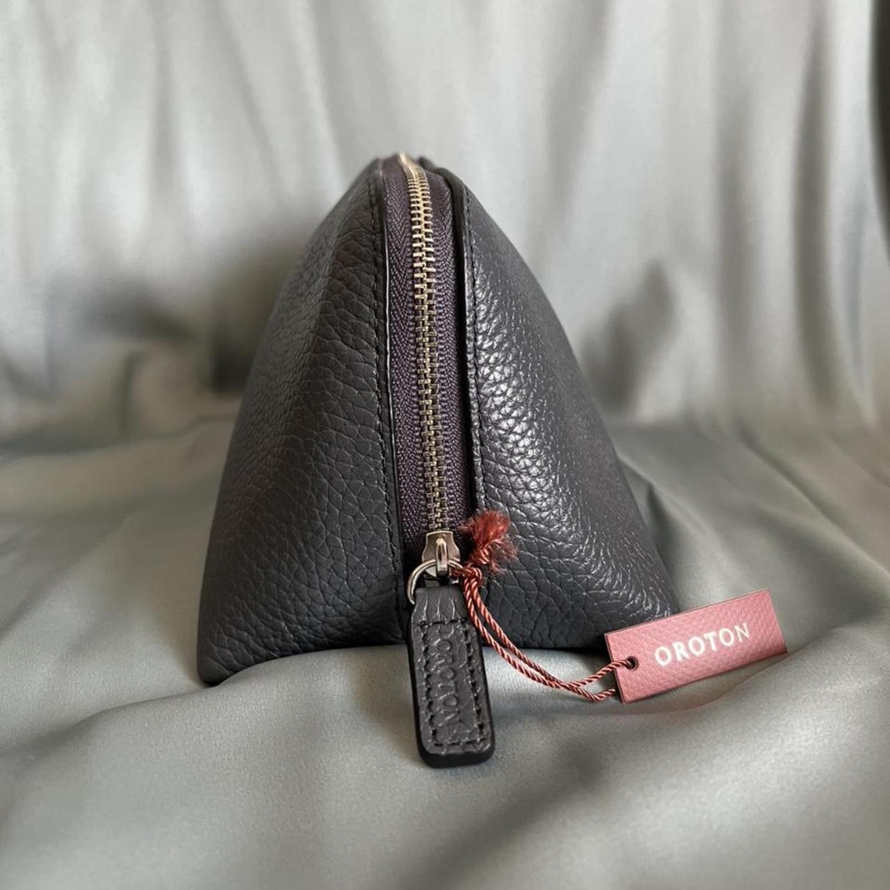 Oroton Leather Beauty Case Makeup Bag Size... Depop