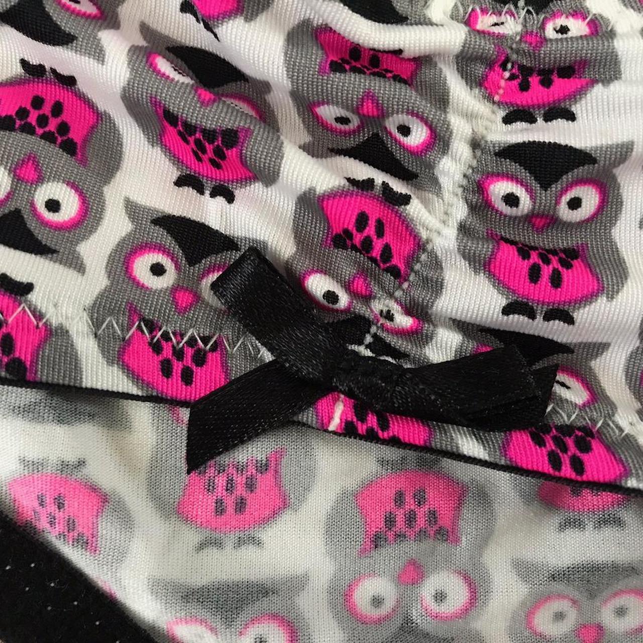 Cute pink and grey owl hipster panty No returns no... - Depop