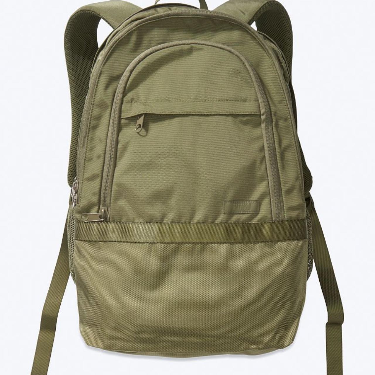 Olive green sales pink backpack