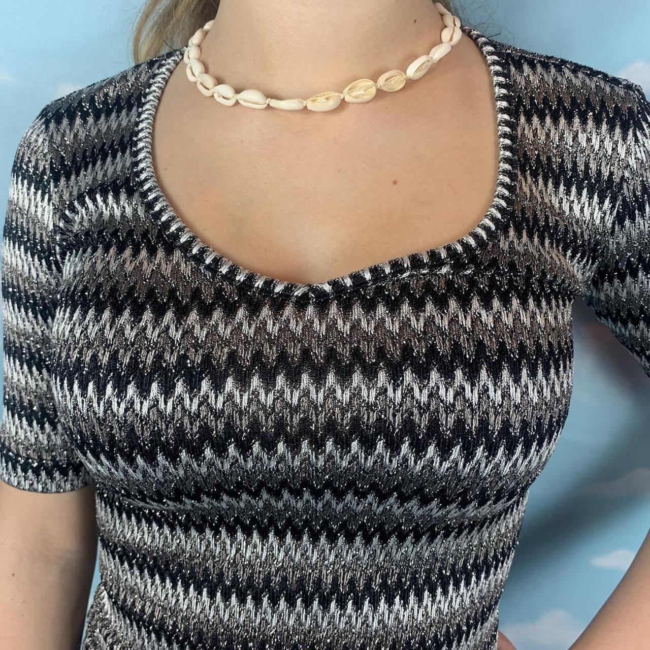 Product Image 3 - Beautiful 1990s silver striped top
