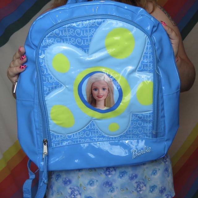 Barbie - Denim - 14 Medium Backpack w/ Water Bottle Y2K Vintage