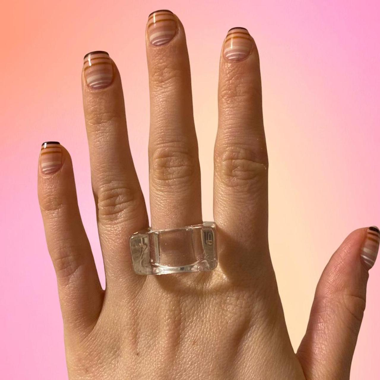 Clear resin clearance rings