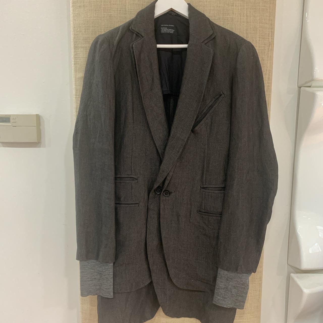 Nude: masahiko Maruyama double layer S/S coat-blazer... - Depop