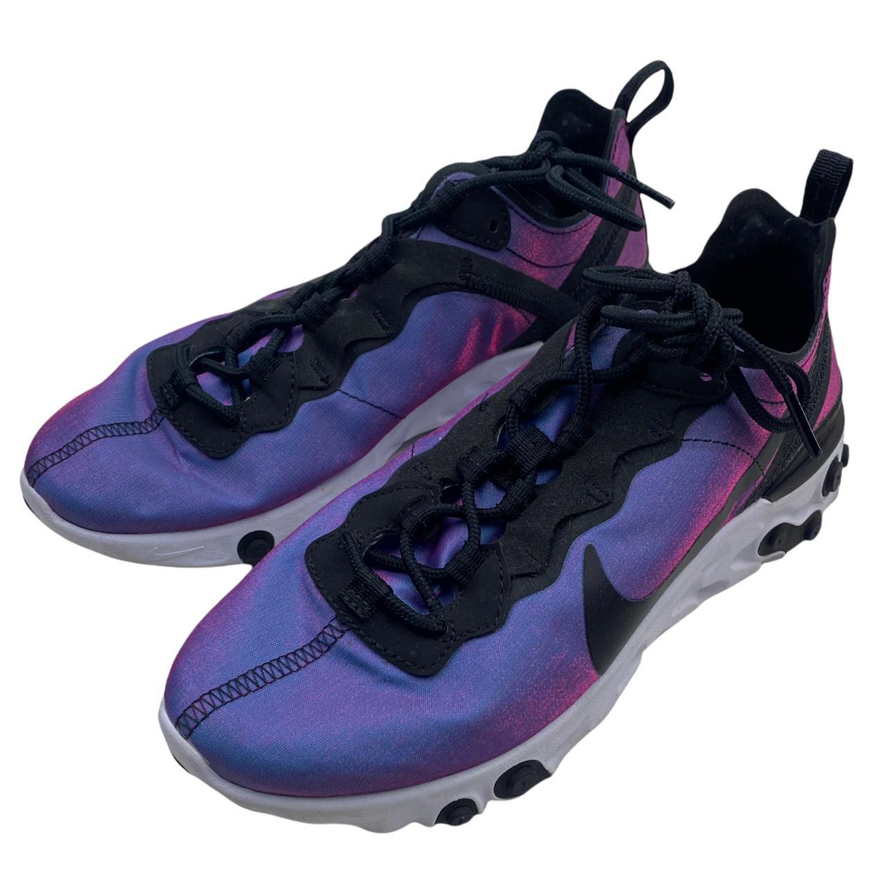 Nike wmns react element 55 (grey / outlet fuchsia)