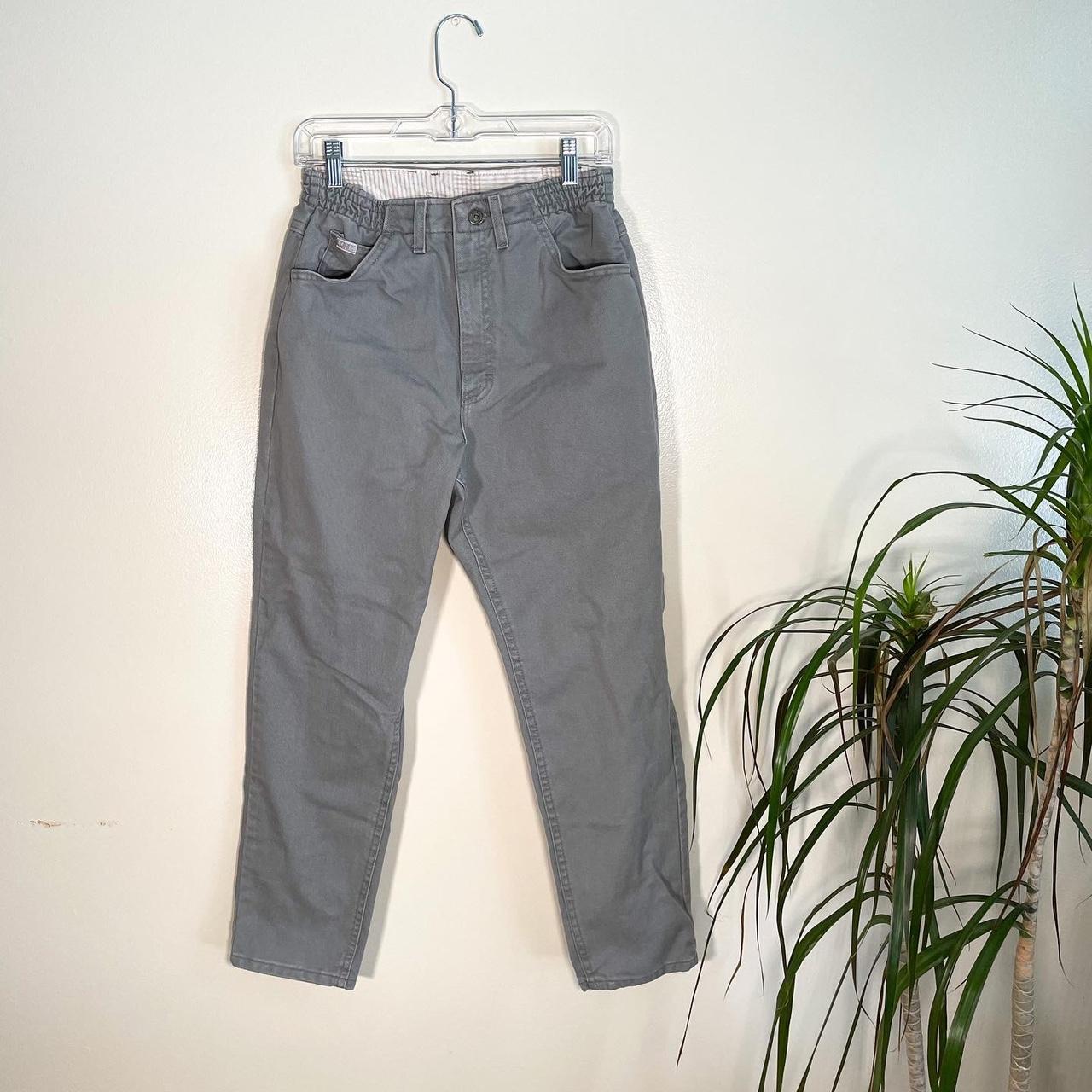 Vintage High Waisted Grey Lee Jeans size 8 Petite... Depop