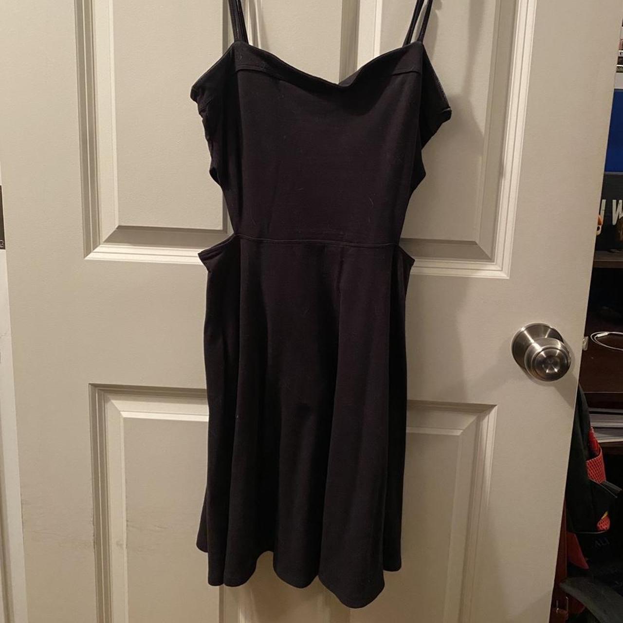 hollister little black dress with side cut outs.... - Depop