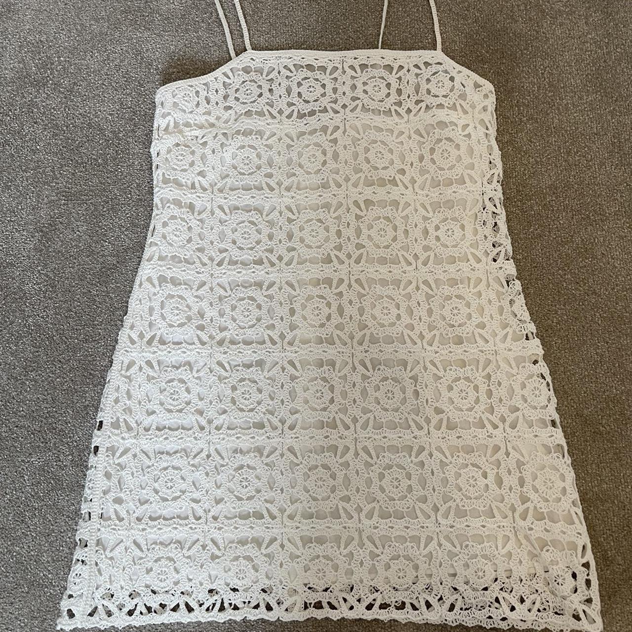 Zara Women's White Dress | Depop