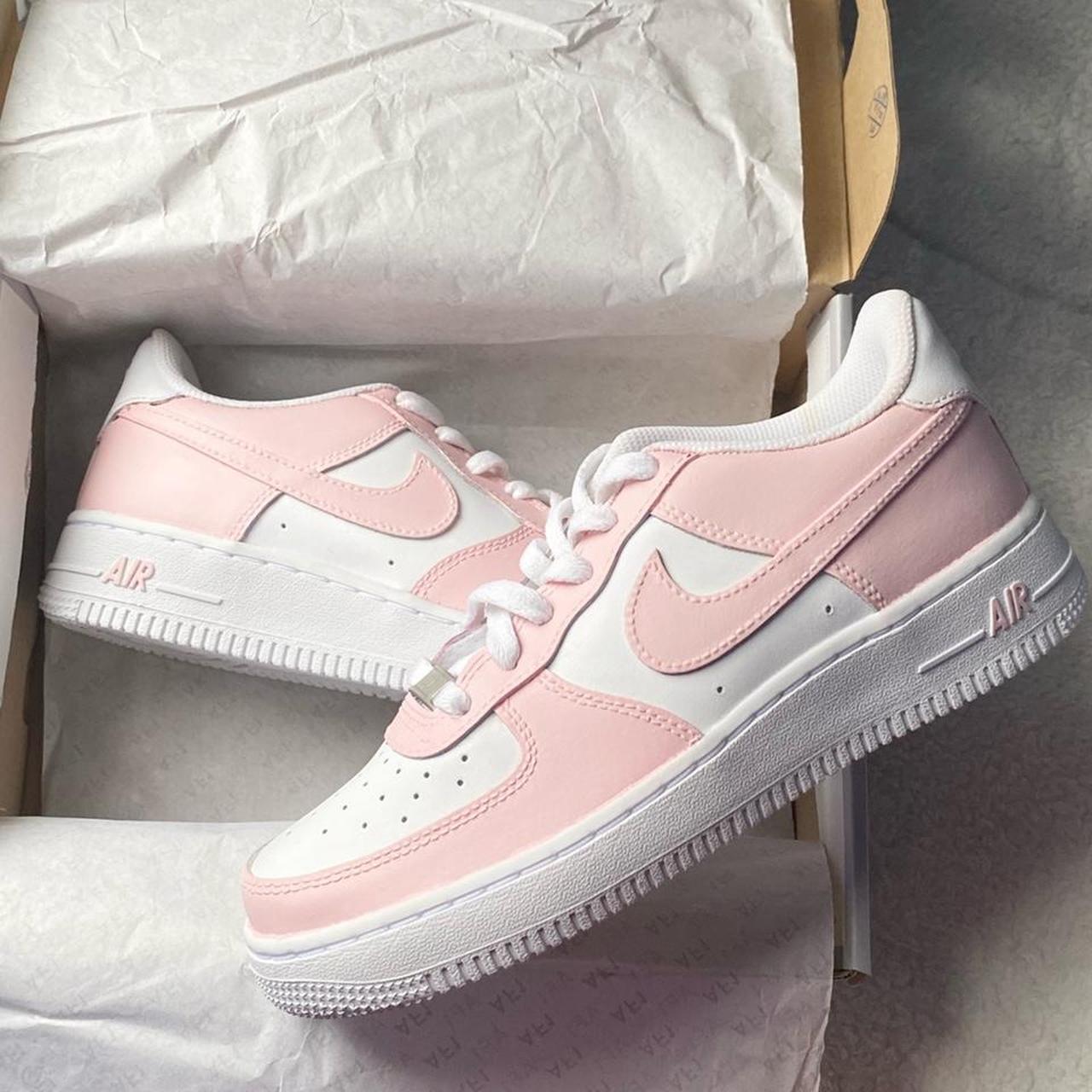 pastel pink air force ones