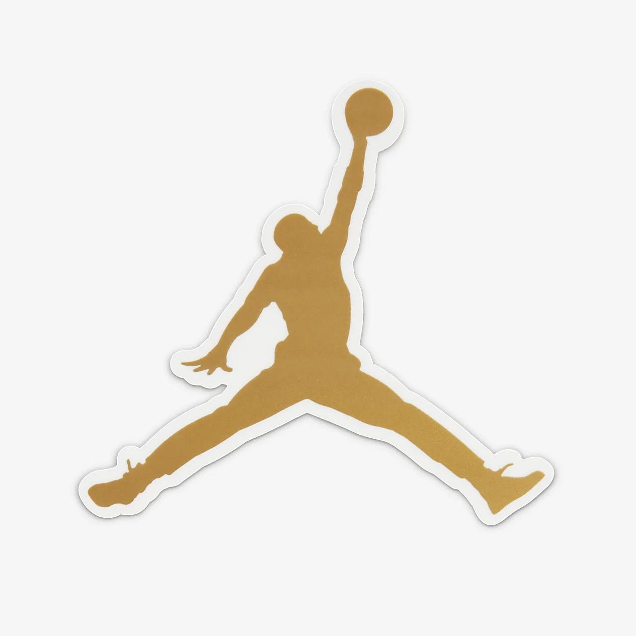 Jordan Gold Stickers Depop