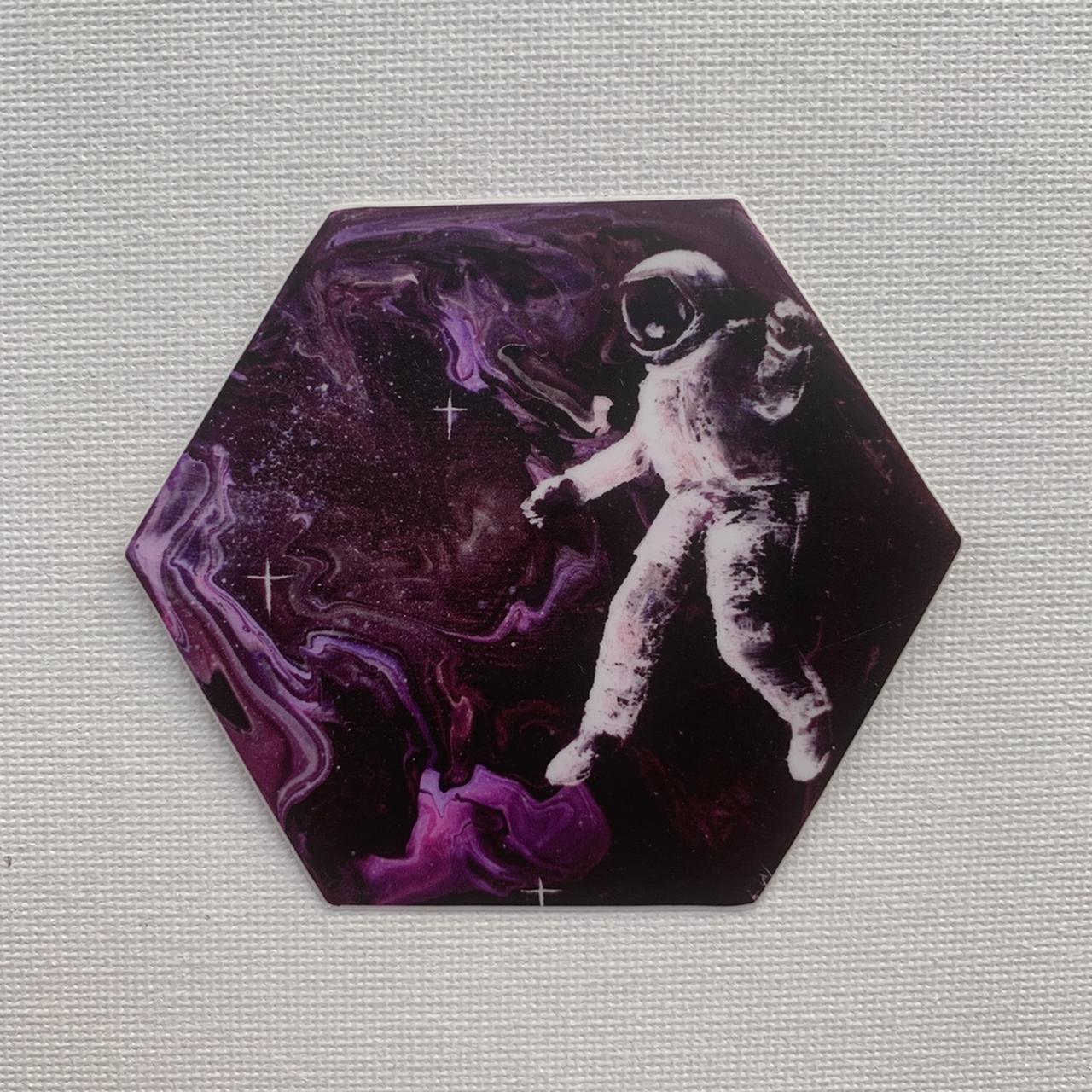 Galaxy Astronaut Sticker Approximately By Depop