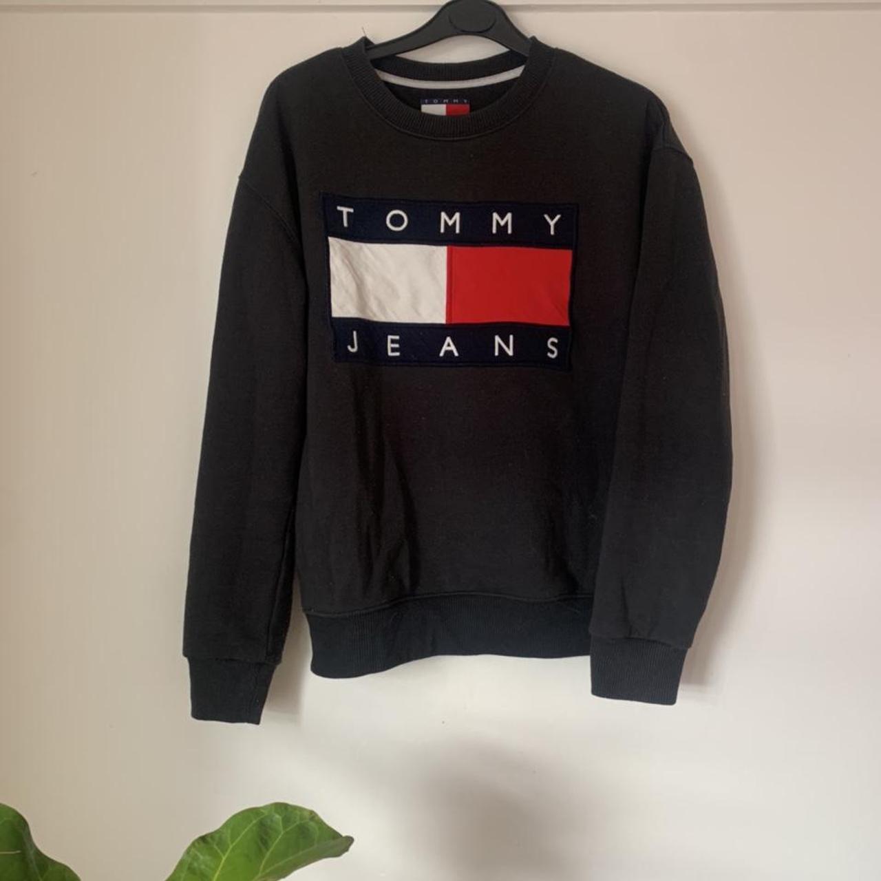 Y2K Tommy Hilfiger crew neck sweater suitable for a... - Depop