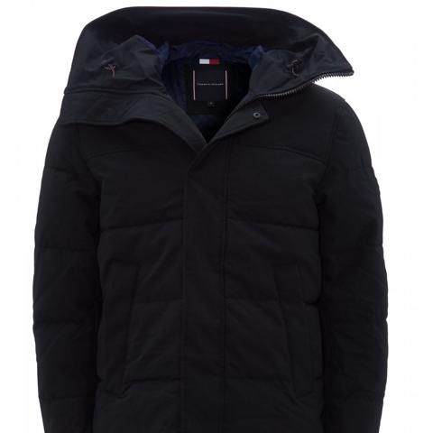 hooded canvas bomber jacket tommy hilfiger