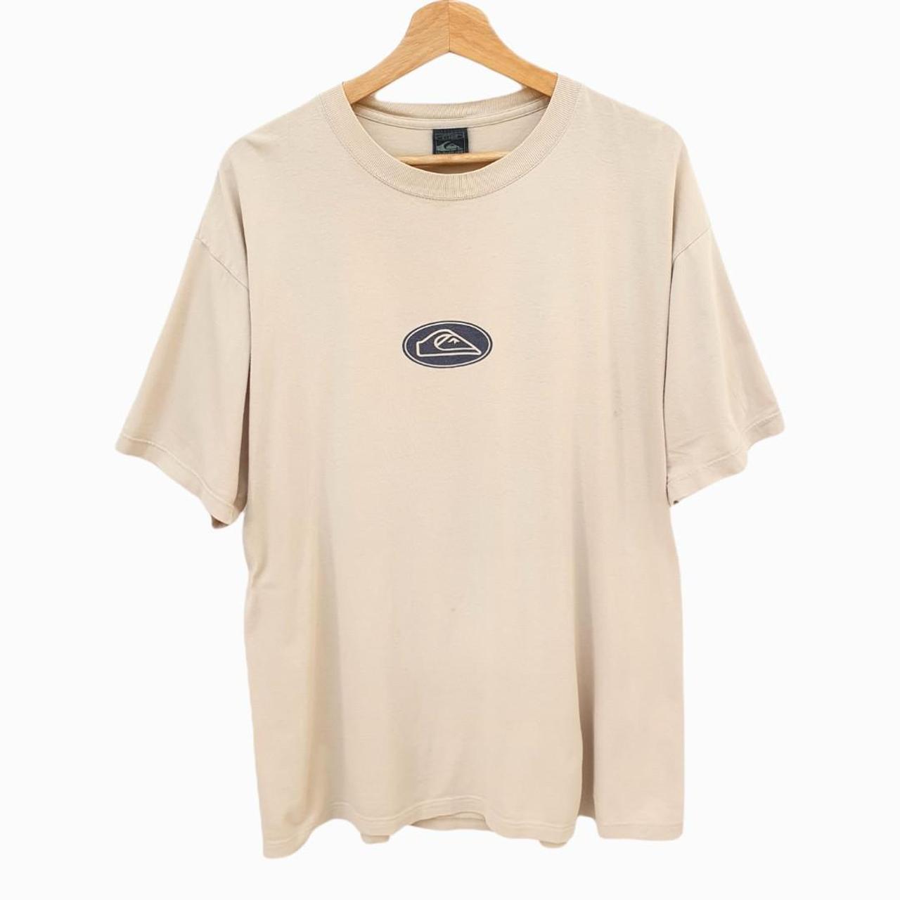 Men's Vintage Quicksilver Beige T-Shirt hirt - Made... - Depop