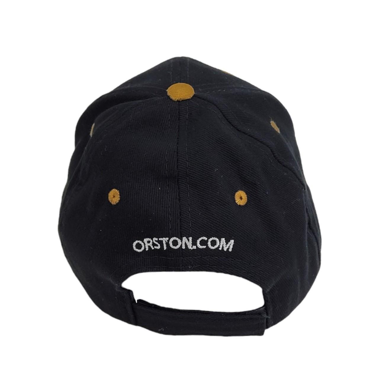 Men's Black and Cream Hat Depop