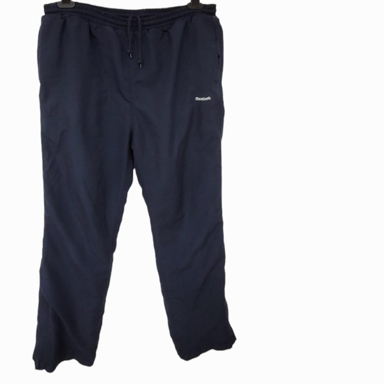 Women's Reebok Navy Blue Tracksuit Bottoms Size... Depop