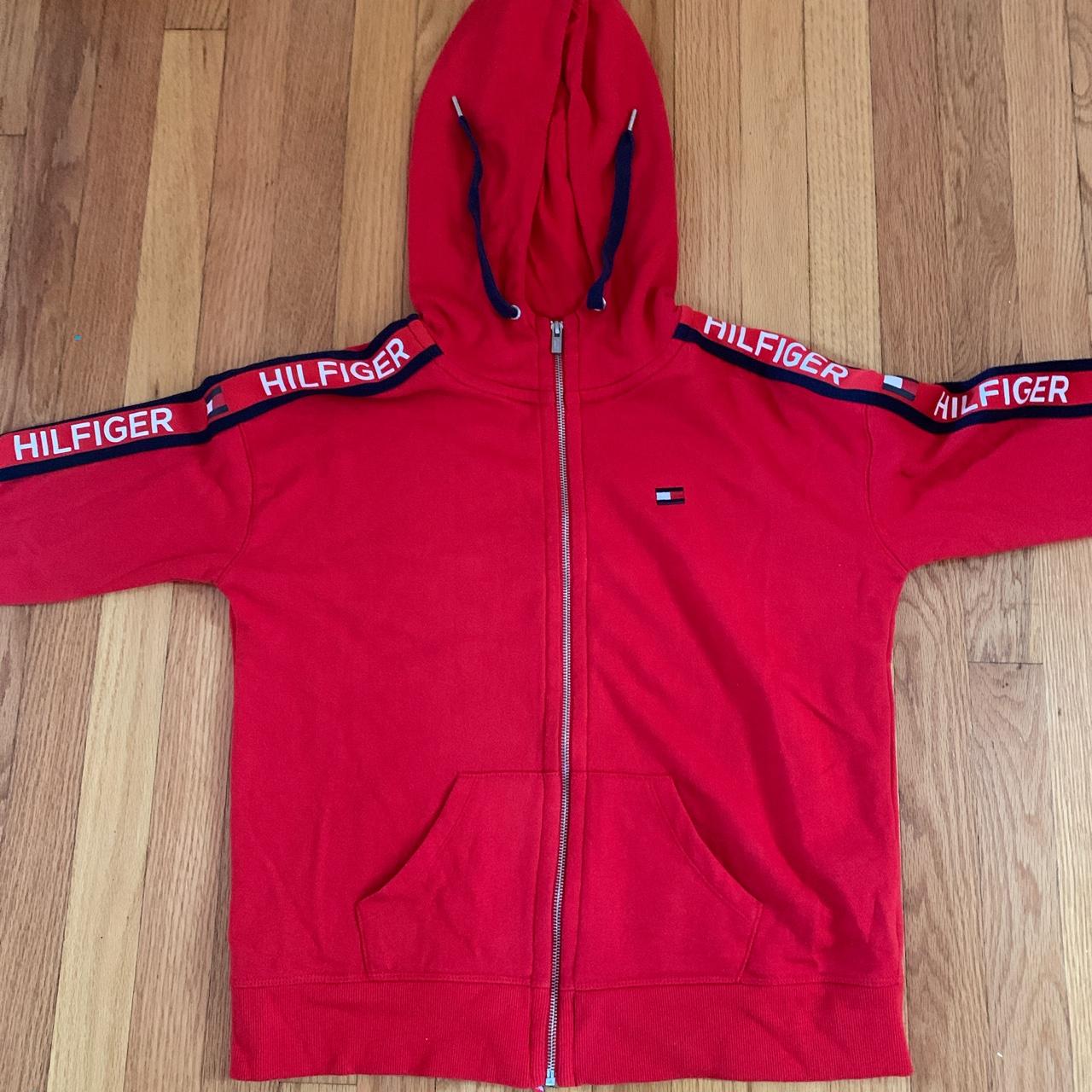 Tommy sport zip discount hoodie