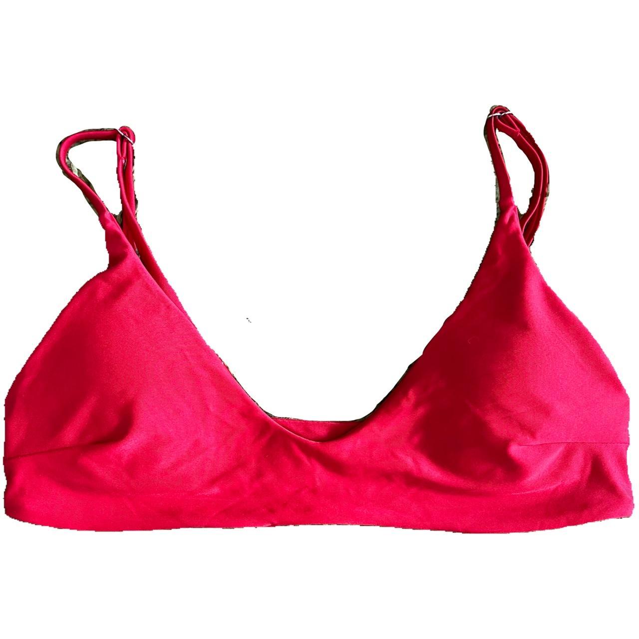 red basic bathing suit top from shein #shein... - Depop