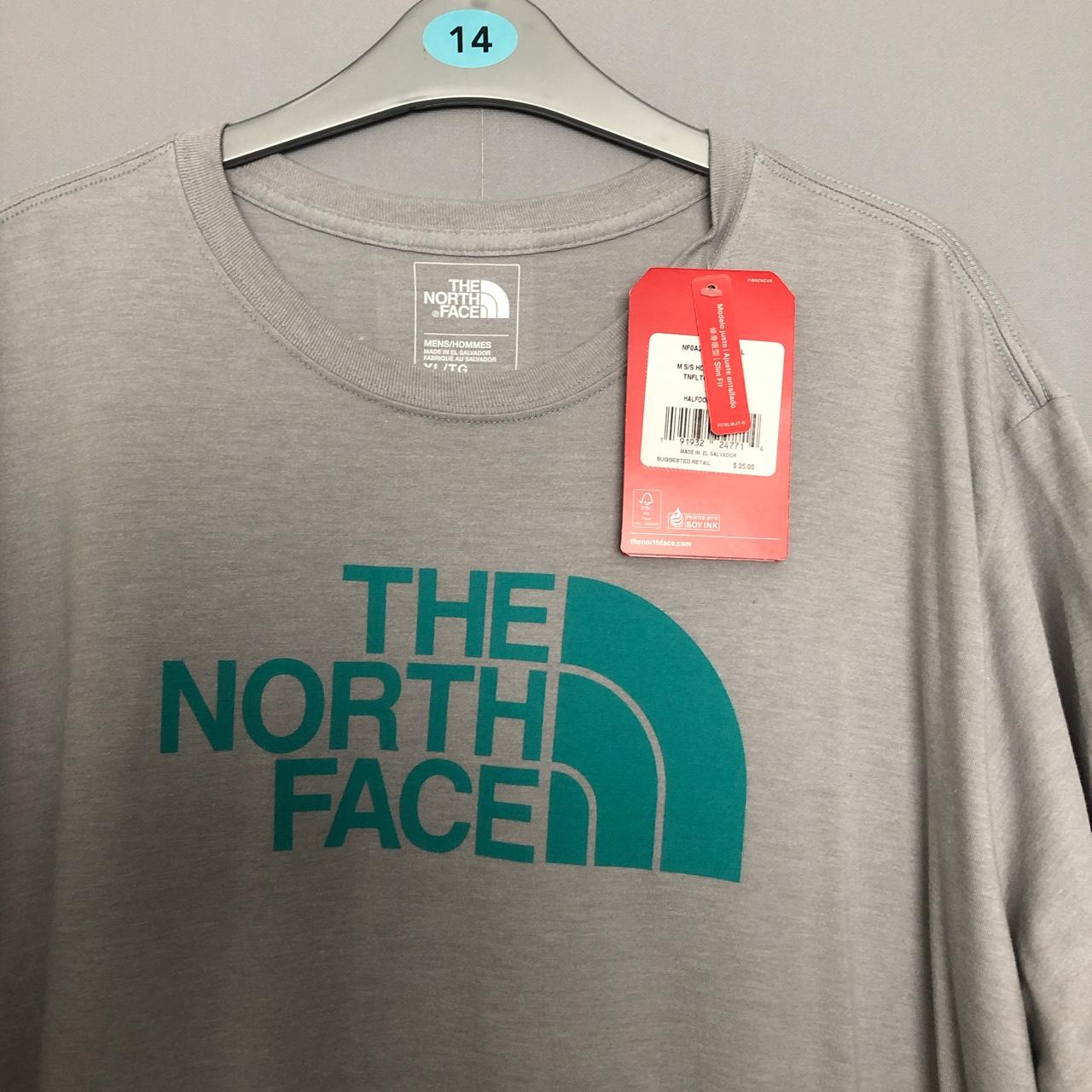 Men’s grey north face top. Never worn still got tags... - Depop