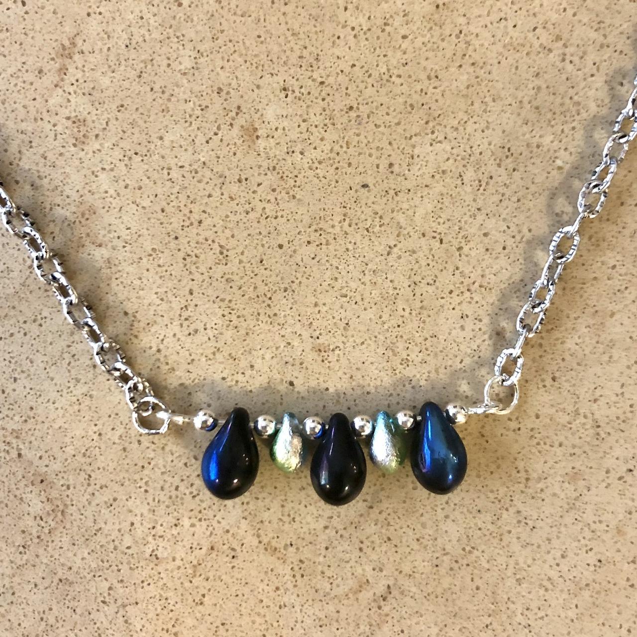 String beaded necklace, 18 inches #handmade #jewelry... - Depop