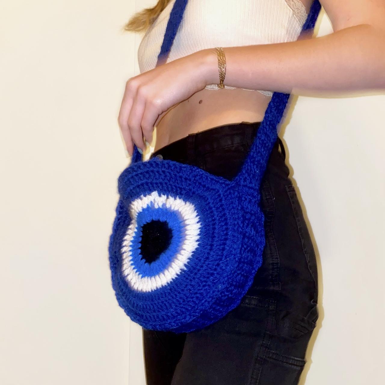 evil eye crochet bolsa