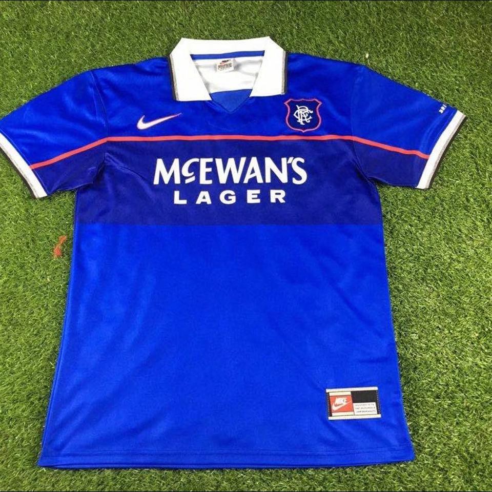 ORIGINAL retro 1996 rangers shirt, my favourite - Depop