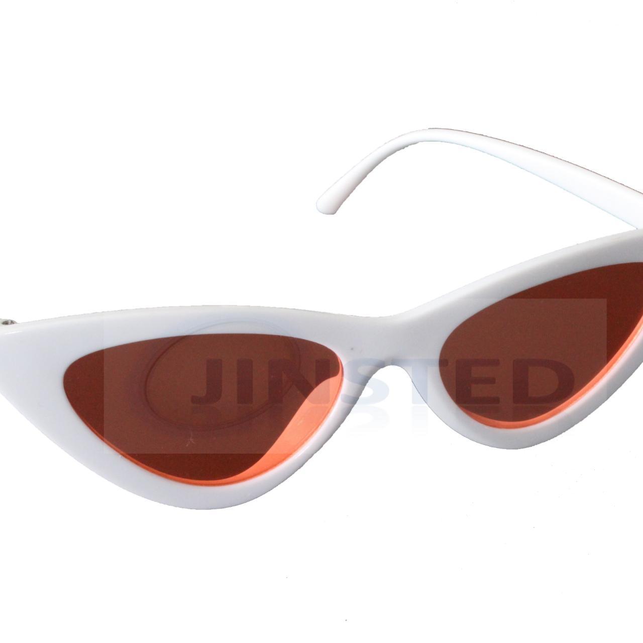 ACE004 Adult Cat Eye Sunglasses Orange Tinted Lens... Depop
