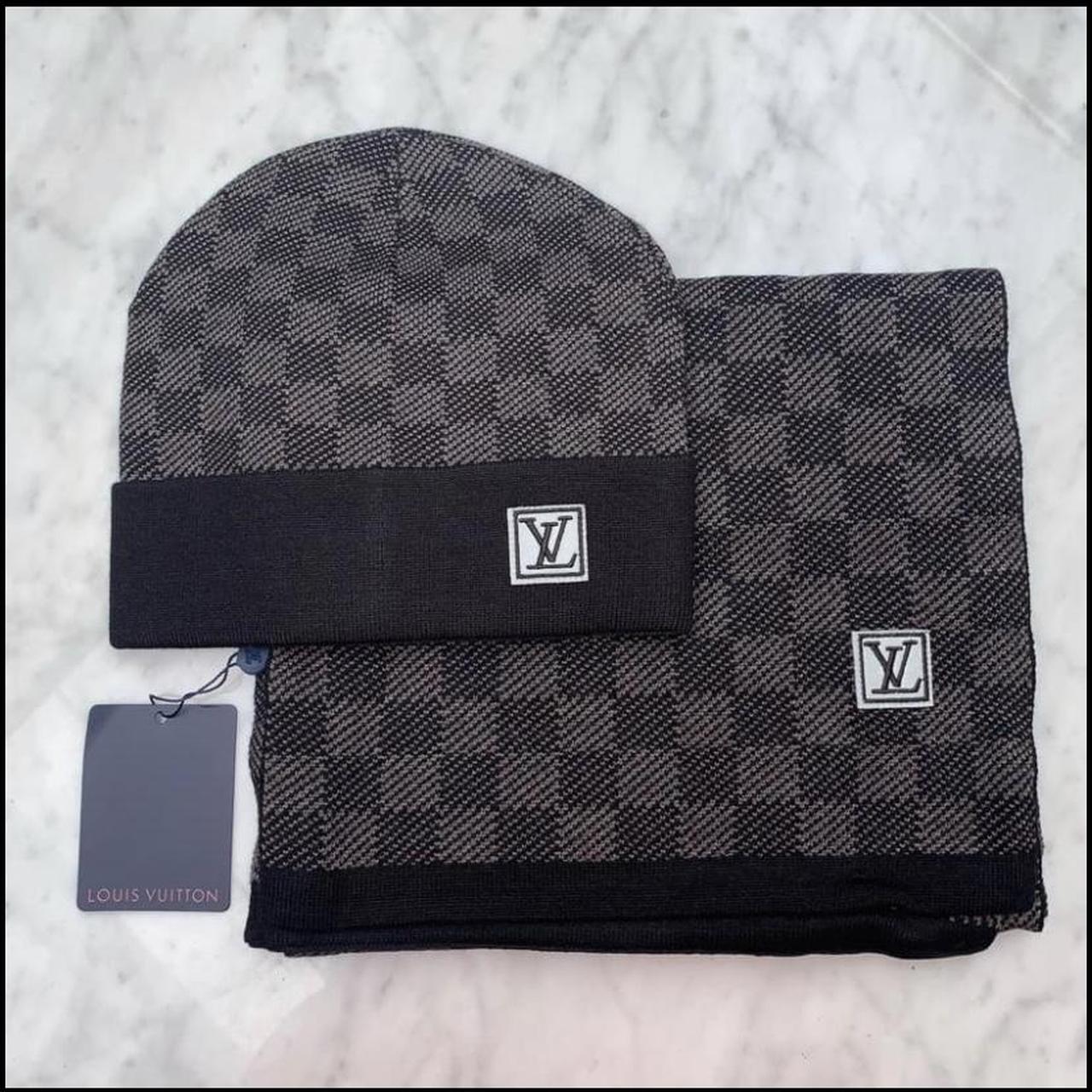 LV scarf and beanie set