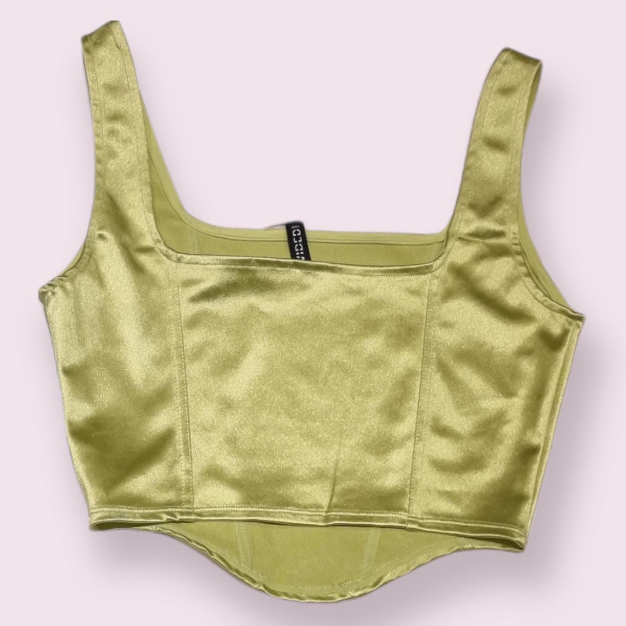 H&M Women's Green Veststankscamis Depop