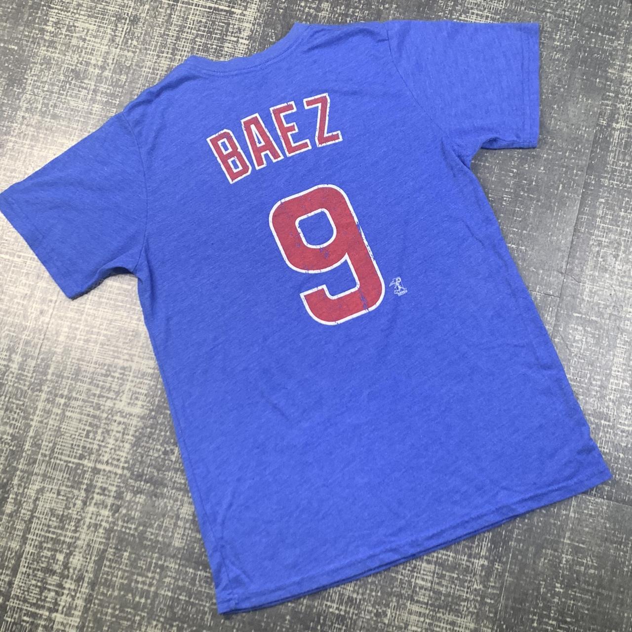 Chicago cubs jersey tee Baez number 9 In good - Depop