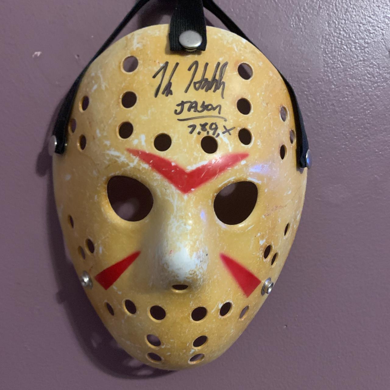 jason hockey mask signed by kane hodder - Depop