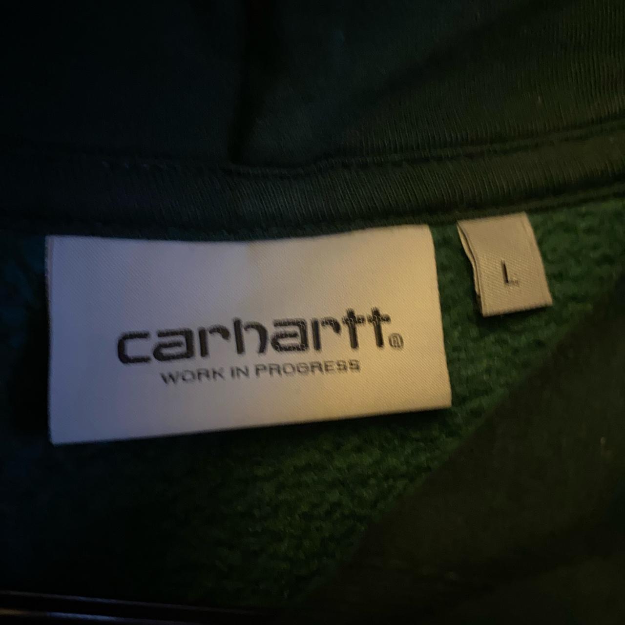 Carhartt WIP Men's Green Hoodie | Depop