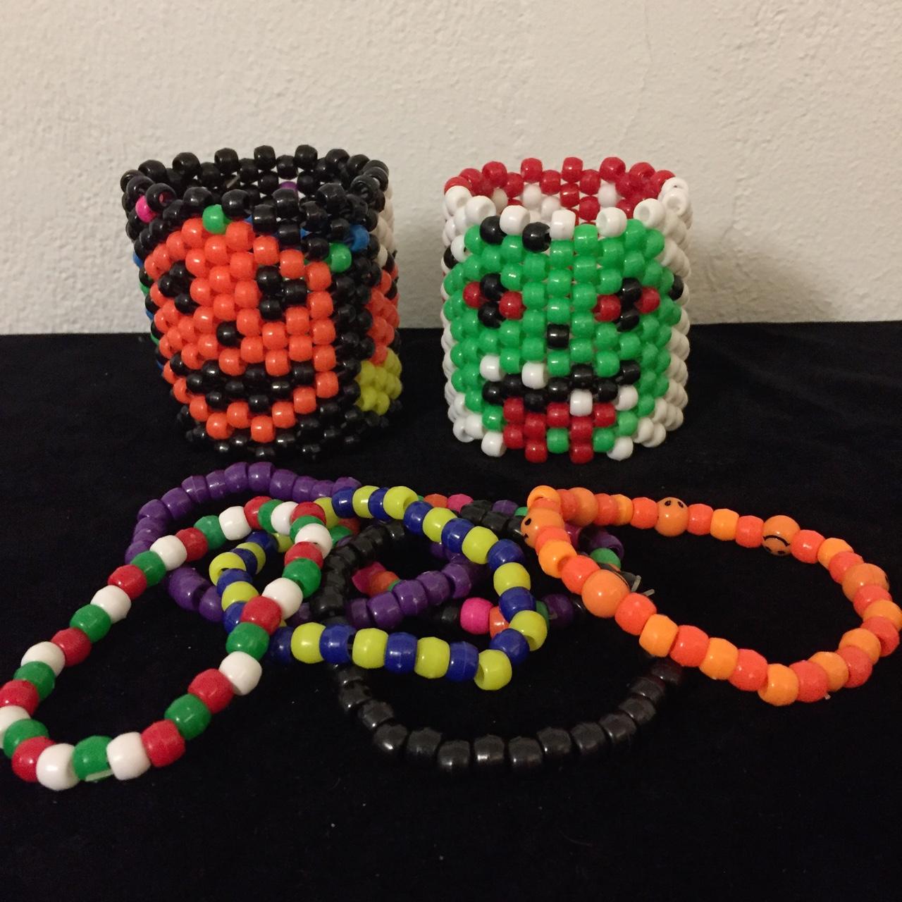 Halloweentown Flower Kandi Bracelet