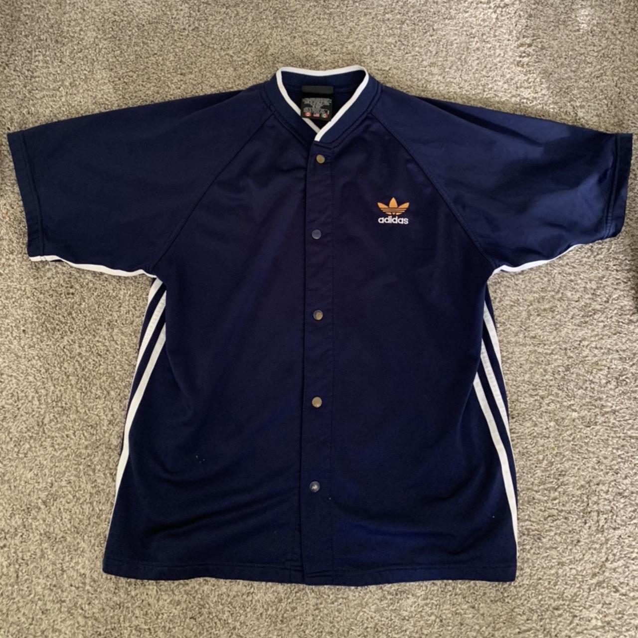 Vintage Adidas Baseball Jersey size large great - Depop