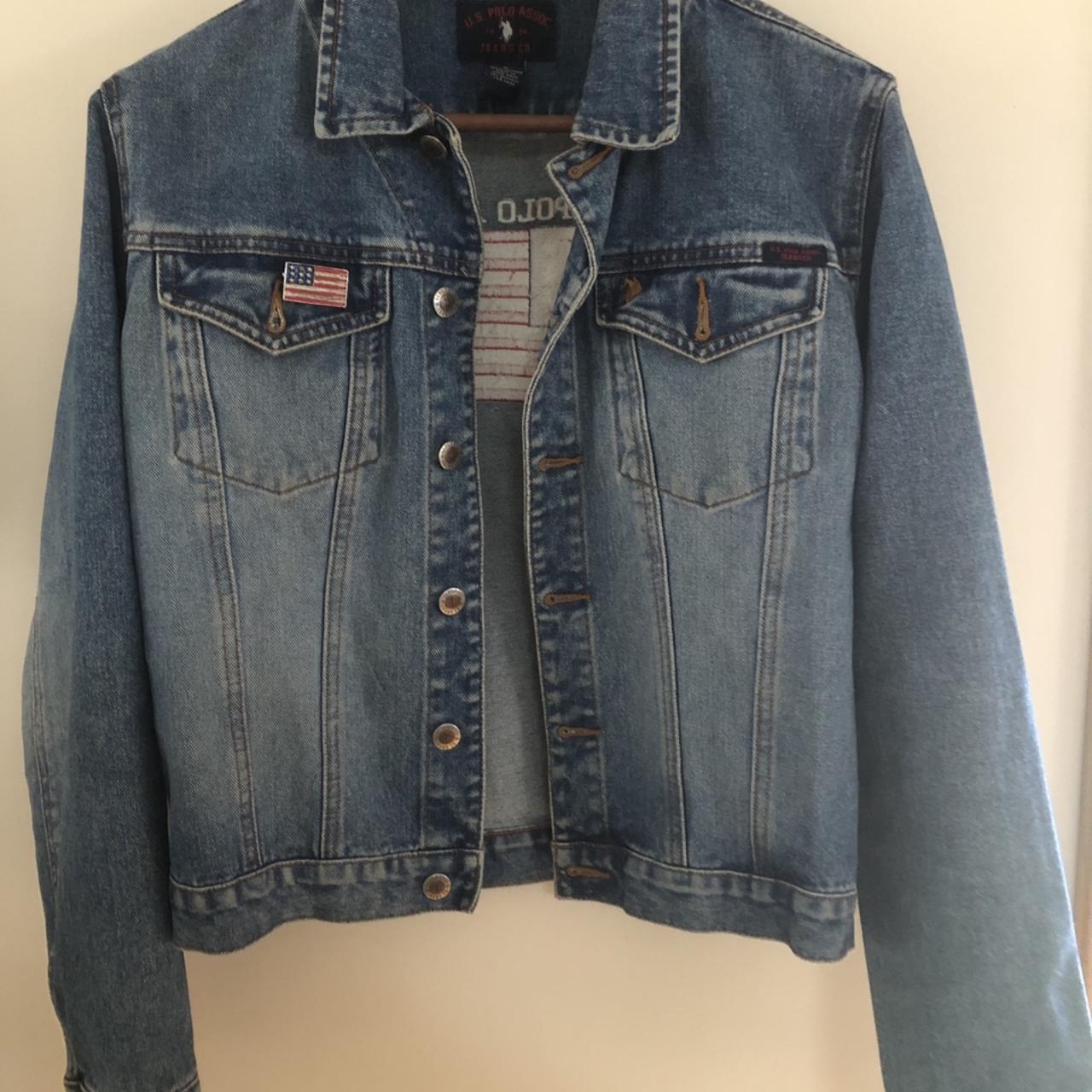 Polo Ralph Lauren Women's Blue and Red Jacket Depop