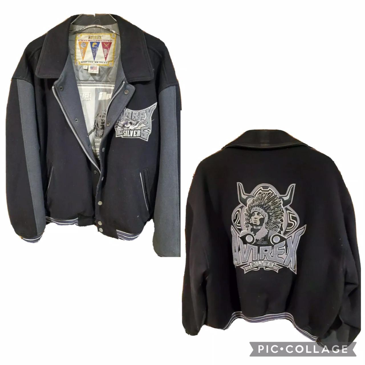 Vintage AVIREX Wool Varsity Men’s Jacket: Size XXL - Depop
