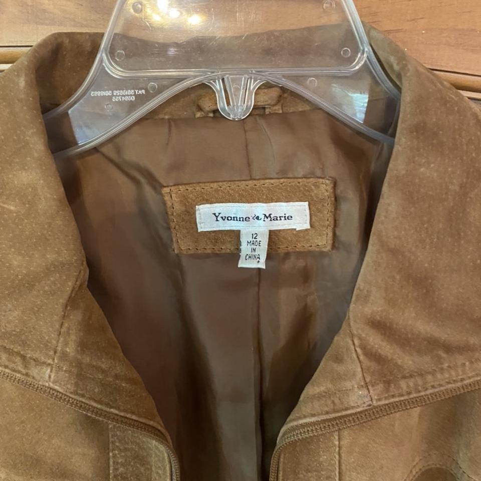 Yvonne Marie light hotsell brown suede leather jacket