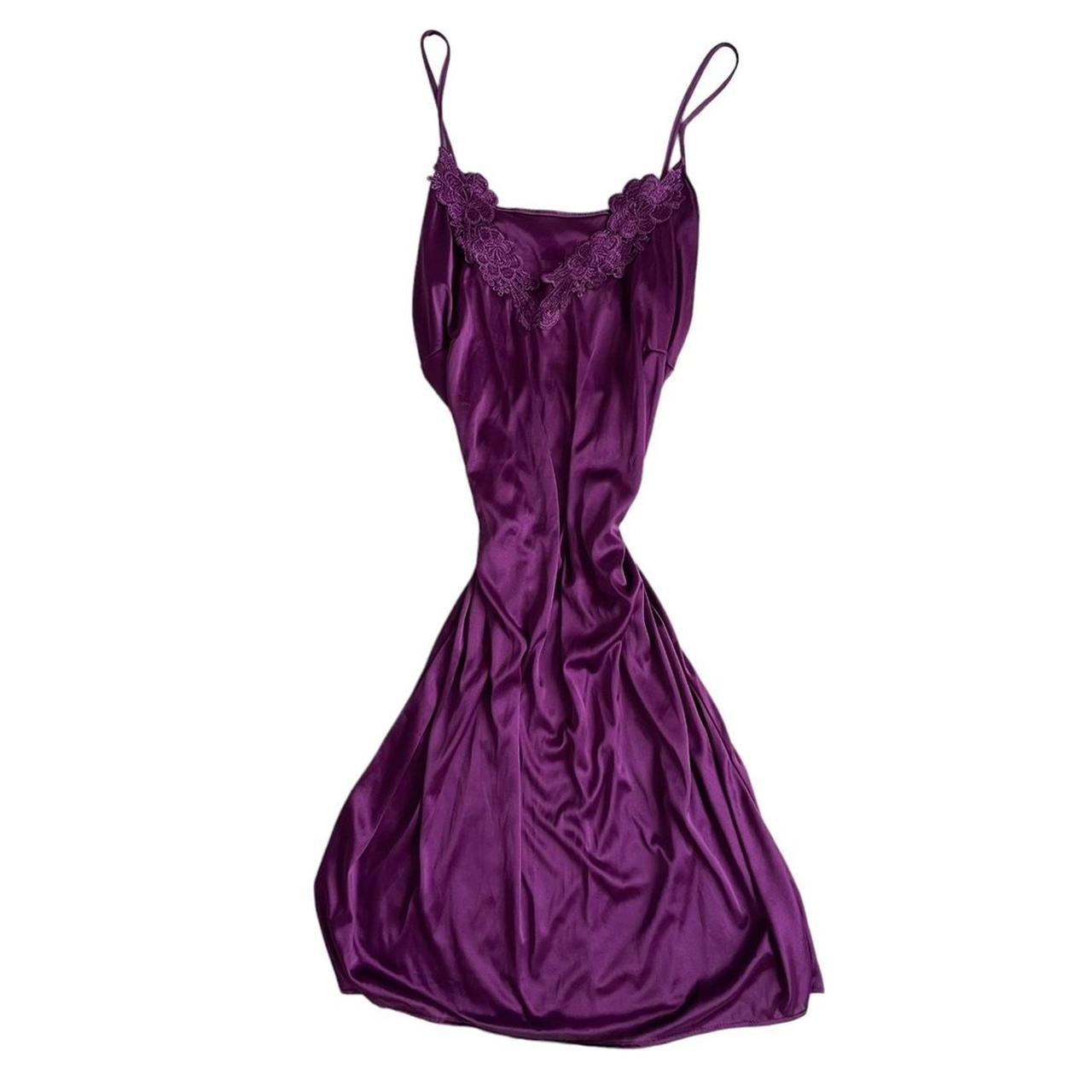 Super cute purple slip dress 💜 Size XXL Model is... Depop
