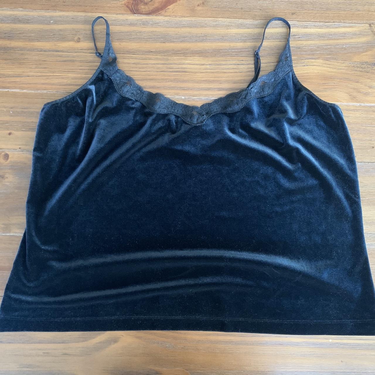 Beautiful black lace cami. This cami is a 2X and... - Depop