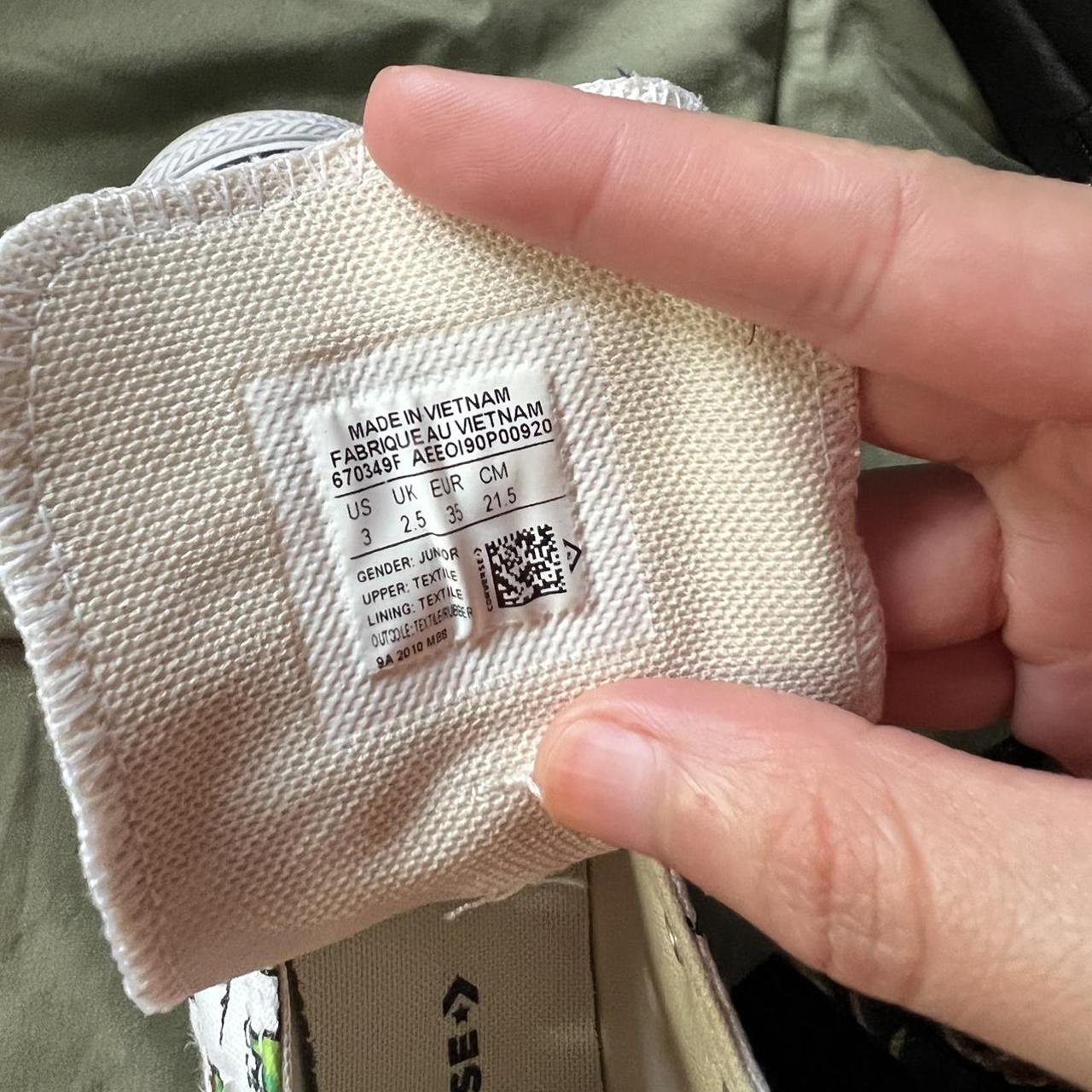 dinosaur converse size 5