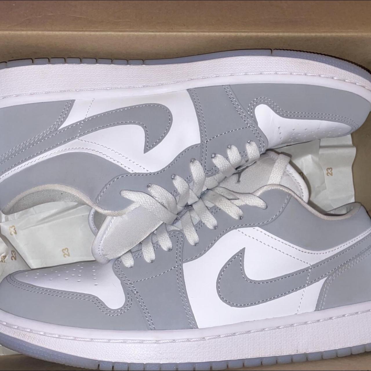 mens jordan 1 low wolf grey