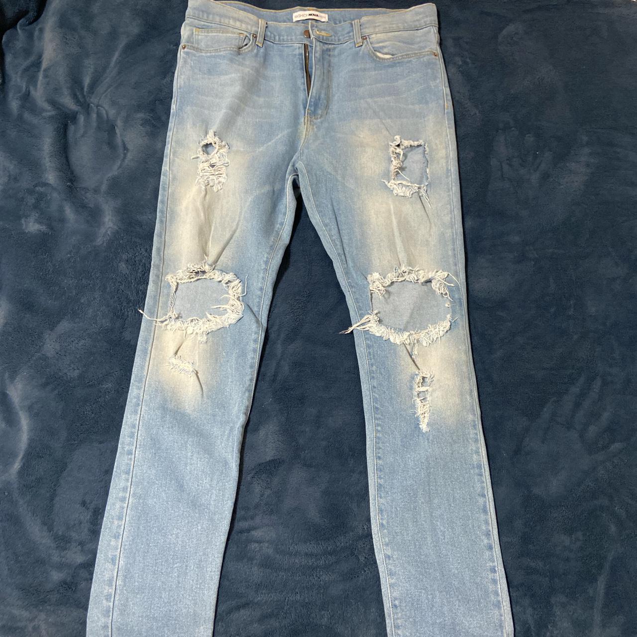 fashion nova ripped jeans men's