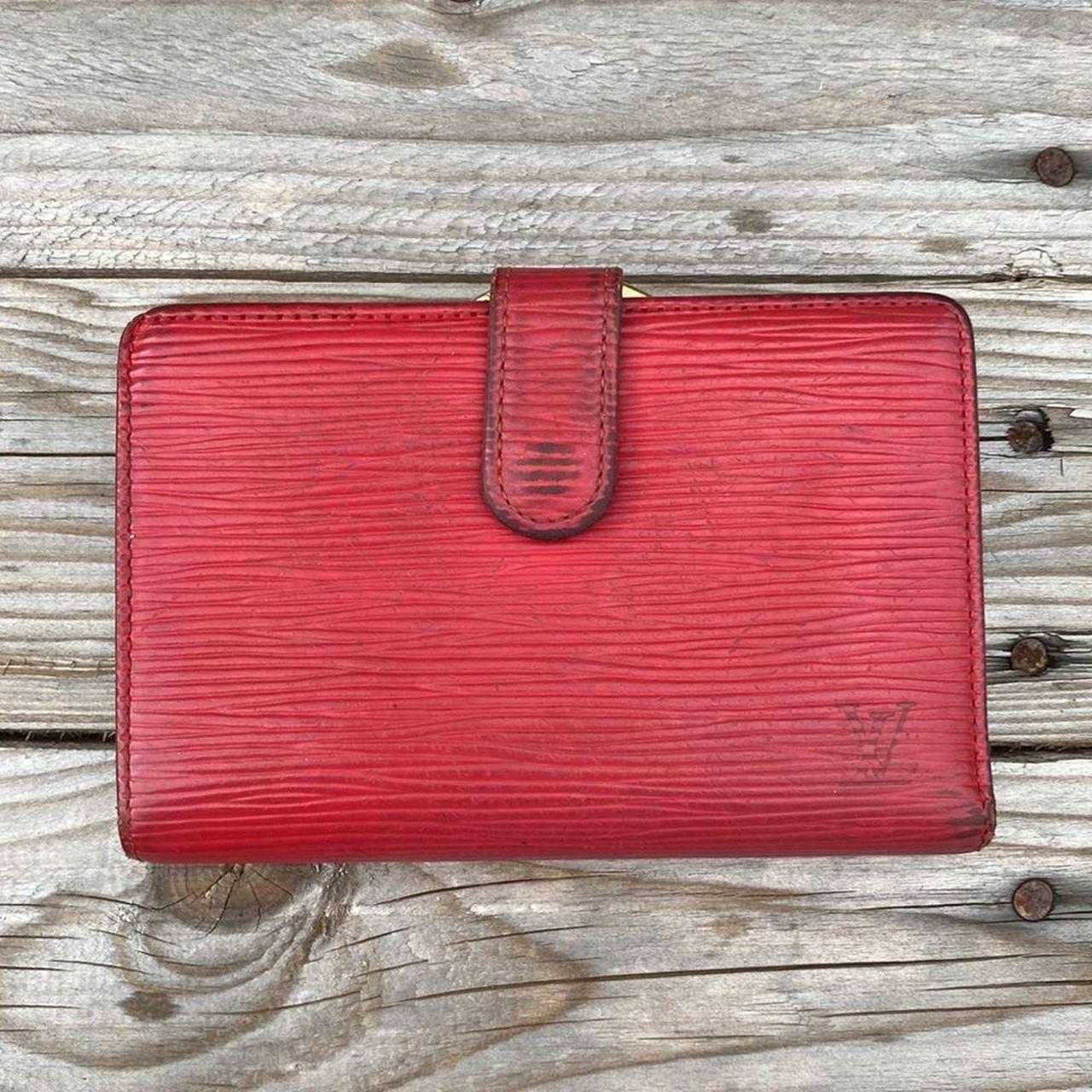 Authentic Louis Vuitton Epi leather kisslock wallet... Depop