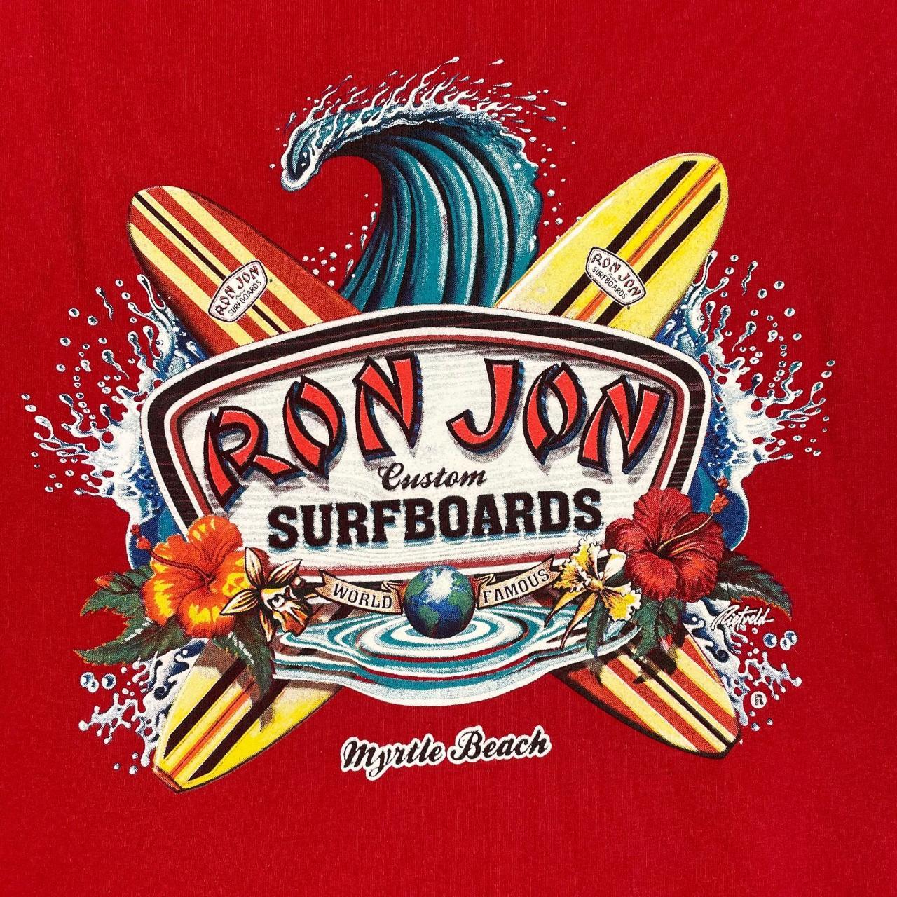 Ron Jon Custom Surfboards Surf Shop Red Sweatshirt... Depop